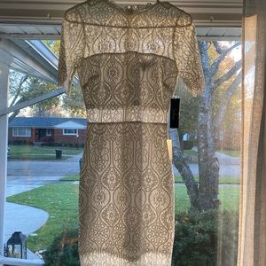 Lulus White Lace Midi Dress - NWT